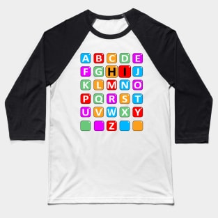 Funny Pre K Kindergarten HI Alphabet Back To School Baseball T-Shirt